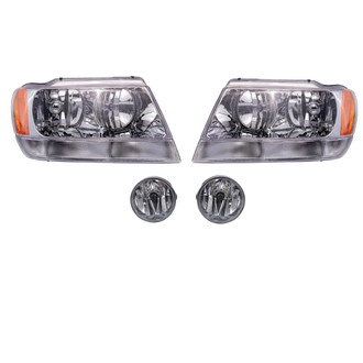 TRQ® - Driver and Passenger Side Replacement Headlights