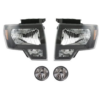 TRQ® - Driver and Passenger Side Replacement Headlights