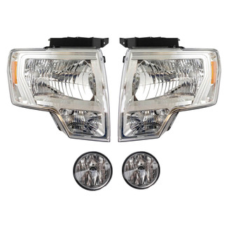 TRQ® - Driver and Passenger Side Replacement Headlights