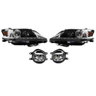 TRQ® - Driver and Passenger Side Replacement Headlights