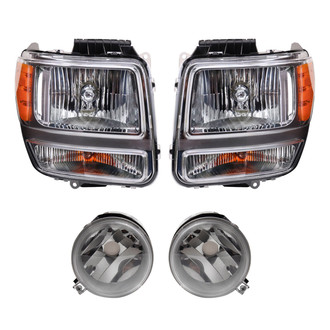 TRQ® - Driver and Passenger Side Replacement Headlights