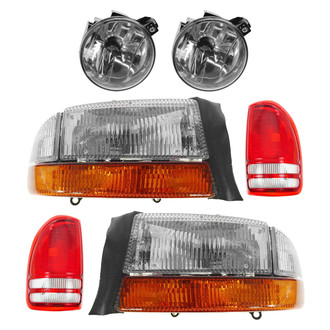 TRQ® - Driver and Passenger Side Replacement Headlight