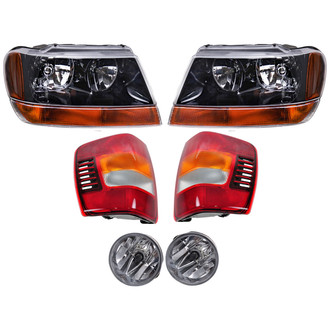 TRQ® - Driver and Passenger Side Replacement Headlights