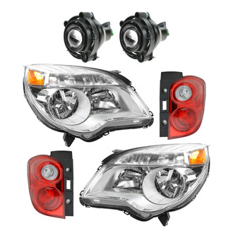 TRQ® - Driver and Passenger Side Replacement Headlights