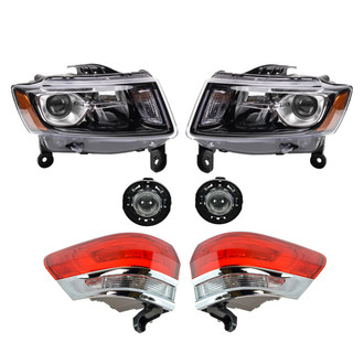 TRQ® - Driver and Passenger Side Replacement Headlights