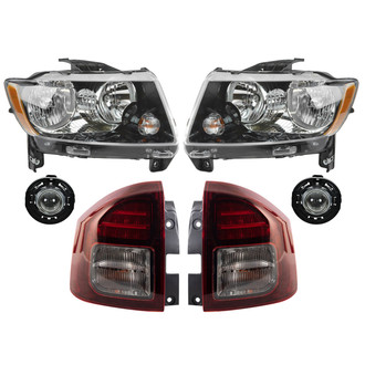 TRQ® - Driver and Passenger Side Replacement Headlights