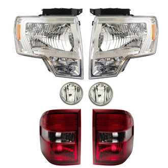 TRQ® - Driver and Passenger Side Replacement Headlights