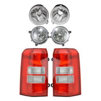 TRQ® - Driver and Passenger Side Replacement Headlights