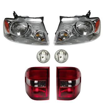 TRQ® - Driver and Passenger Side Replacement Headlights