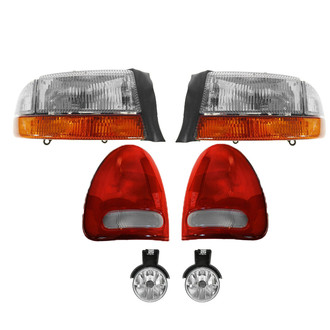 TRQ® - Driver and Passenger Side Replacement Headlights