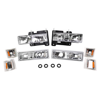 TRQ® - Driver and Passenger Side Replacement Headlights