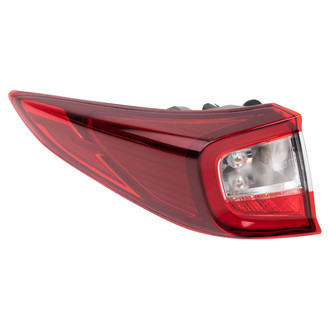 TRQ® - Driver Side Outer Replacement Tail Light