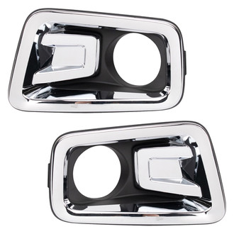 TRQ® - Front Driver and Passenger Side Fog Light Bezels