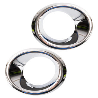 TRQ® - Front Driver and Passenger Side Fog Light Bezels