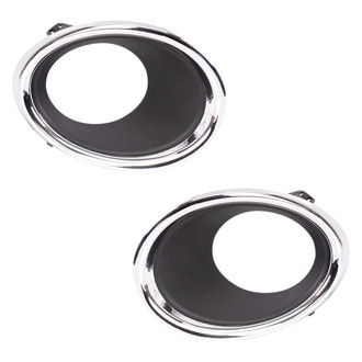 TRQ® - Front Driver and Passenger Side Fog Light Bezel