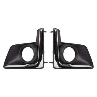 TRQ® - Front Driver and Passenger Side Fog Light Bezel