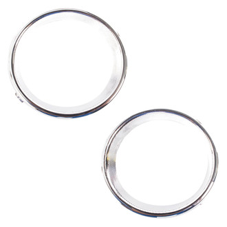 TRQ® - Front Driver and Passenger Side Fog Light Bezel