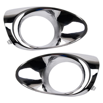 TRQ® - Front Driver and Passenger Side Fog Light Bezel