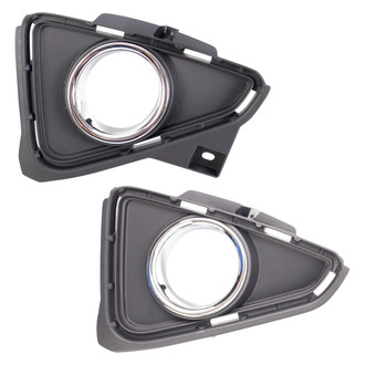 TRQ® - Front Driver and Passenger Side Fog Light Bezel