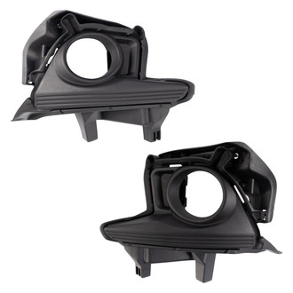 TRQ® - Front Driver and Passenger Side Fog Light Bezel