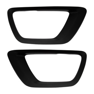 TRQ® - Front Driver and Passenger Side Fog Light Trim Ring Set