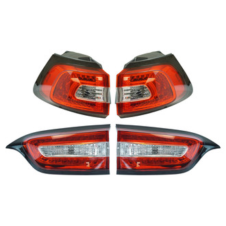 TRQ® - Driver and Passenger Side Inner/Outer Replacement Tail Lights