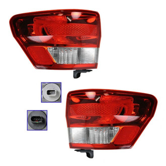 TRQ® - Driver Side Outer Replacement Tail Lights