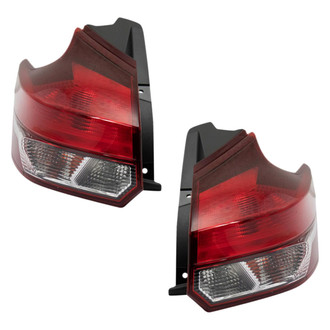 TRQ® - Driver and Passenger Side Outer Replacement Tail Lights