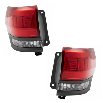 TRQ® - Driver and Passenger Side Outer Replacement Tail Lights