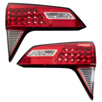 TRQ® - Driver and Passenger Side Inner Replacement Tail Lights