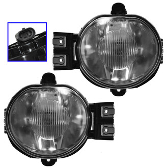 TRQ® - Passenger Side Replacement Fog Lights