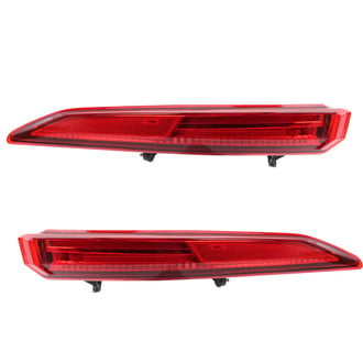 TRQ® - Driver and Passenger Side Outer Replacement Tail Lights