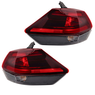 TRQ® - Driver and Passenger Side Outer Replacement Tail Lights