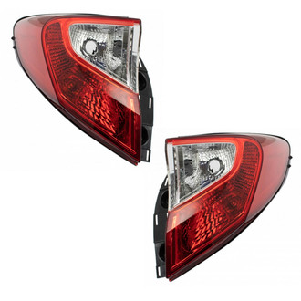 TRQ® - Driver and Passenger Side Outer Replacement Tail Lights