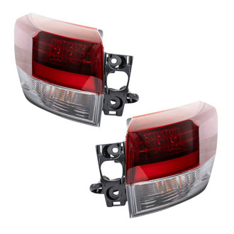 TRQ® - Driver and Passenger Side Outer Replacement Tail Lights