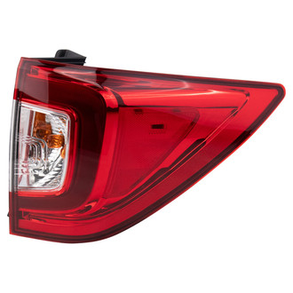 TRQ® - Passenger Side Outer Replacement Tail Light