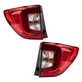 TRQ® - Driver and Passenger Side Replacement Tail Lights