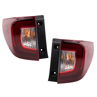 TRQ® - Driver and Passenger Side Outer Replacement Tail Lights