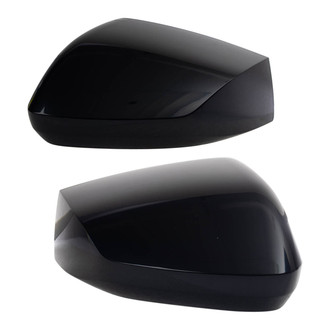 TRQ® - Black Driver and Passenger Side Mirror Cover