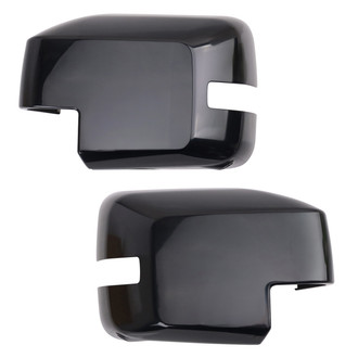 TRQ® - Black Driver and Passenger Side Mirror Covers