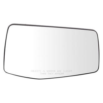 TRQ® - Passenger Side Manual View Mirror Glass (Non-Heated)