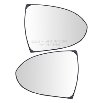 TRQ® - Driver and Passenger Side View Mirror Glass Set