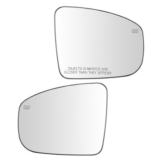 TRQ® - Driver and Passenger Side View Mirror Glass Set (Heated)