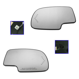 TRQ® - Driver and Passenger Side Power View Mirror Glass Set (Heated)