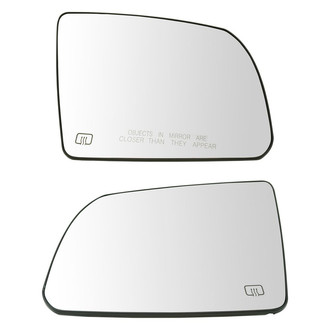 TRQ® - Driver and Passenger Side View Mirror Glass Set (Heated)