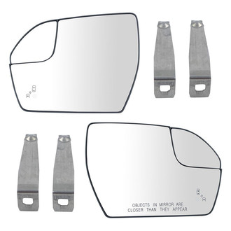 TRQ® - Driver and Passenger Side View Mirror Glass Set (Heated)