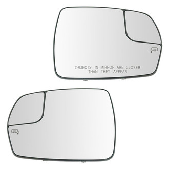 TRQ® - Driver and Passenger Side View Mirror Glass Set (Heated)