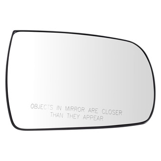 TRQ® - Passenger Side Manual View Mirror Glass (Heated, Foldaway)