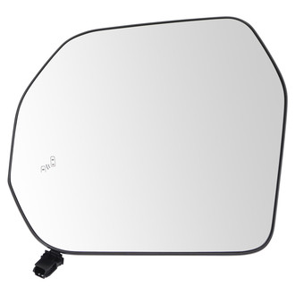 TRQ® - Driver Side View Mirror Glass (Heated)