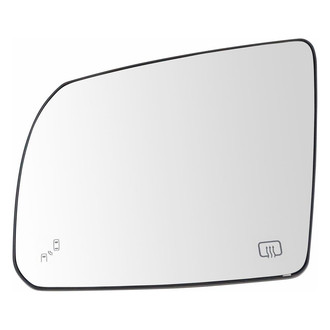 TRQ® - Driver Side View Mirror Glass (Heated)
